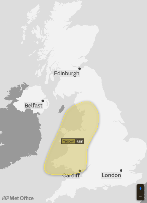Met Office warns of 24-hour deluge